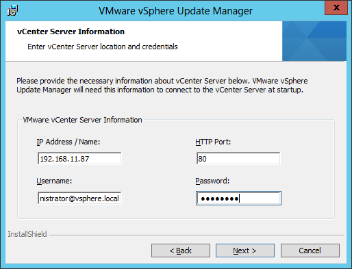 Figure 12 - vCenter details