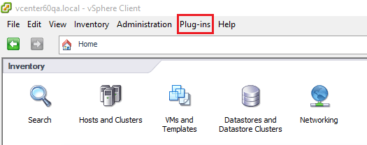 Figure 20 - Loading the plug-ins manager