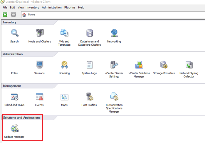 Figure 29 - Update Manager icon