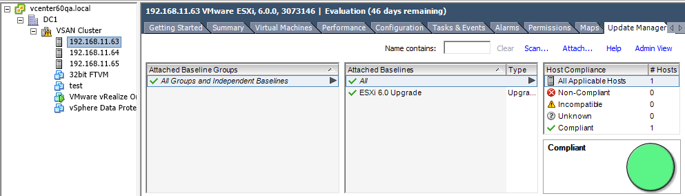 Figure 41 - Fully compliant ESXi host