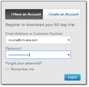 Figure 7 - Creating a VMware user account