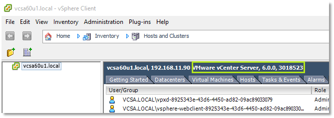 Upgrading vCenter Server Appliance