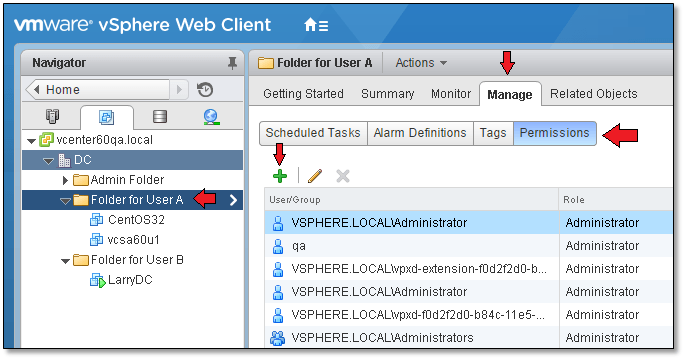 Figure 15 - Assigning new permissions