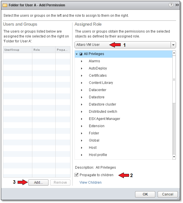 Figure 16 - Selecting the role that will be assigned to a user