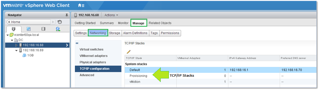 vSphere Networking