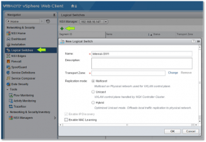 Figure 18 - Deploying logical switches