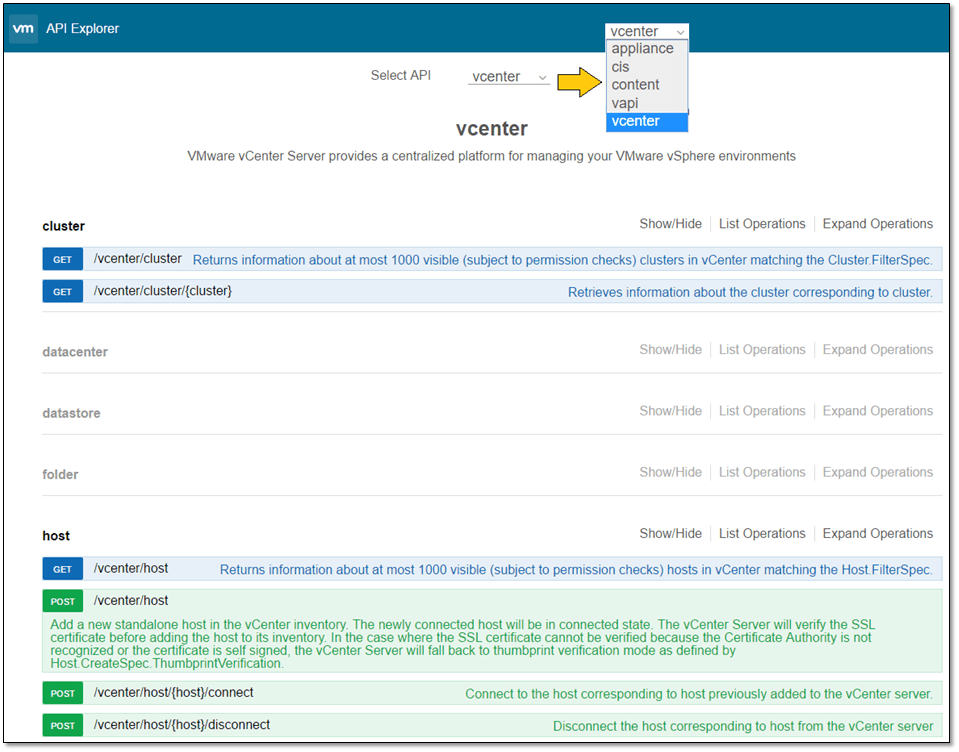 Figure 11 - The new API Explorer