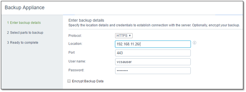 Figure 14 - Using HTTPS as the transfer protocol