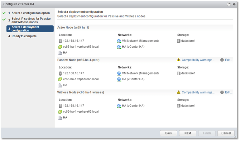 Figure 7 - Revisiting node configuration