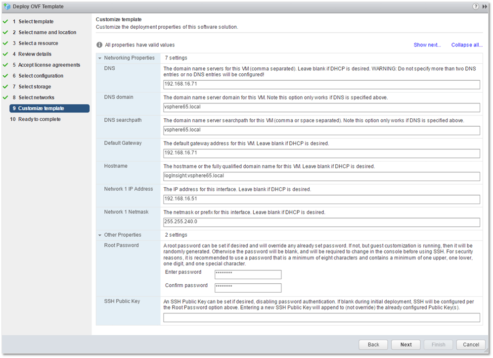 Figure 11 - Customizing Log Insight