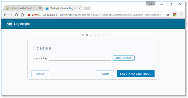 Figure B4 - Assigning a licence key