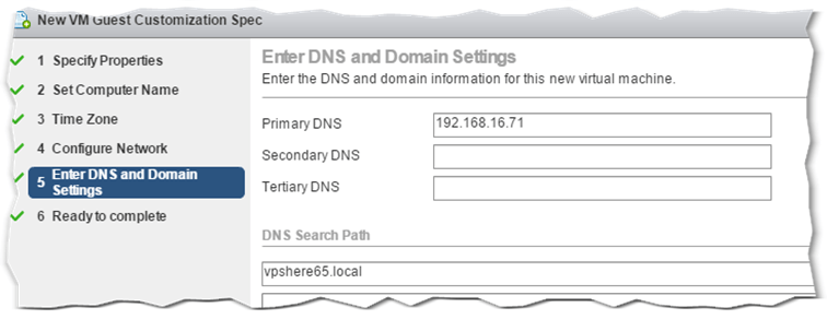 Figure 17 - GOSC DNS Settings screen