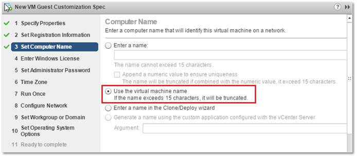 GOSC - Setting the VM machine name