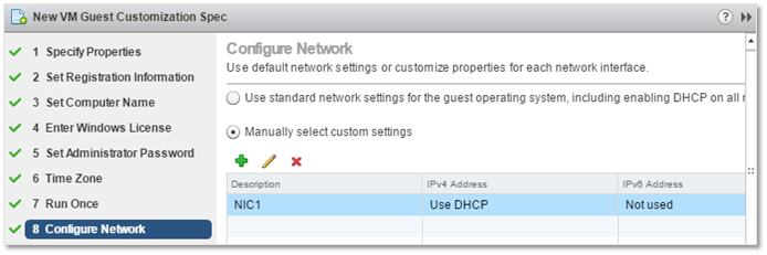 GOSC - Manual NIC configuration