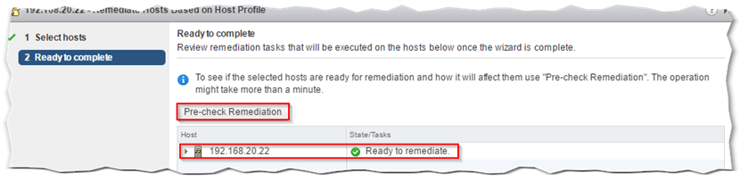 Figure 16 - Remediation good to go