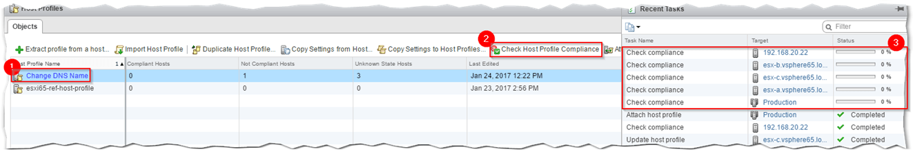 Figure 21 - Running multiple compliance and remediation tasks