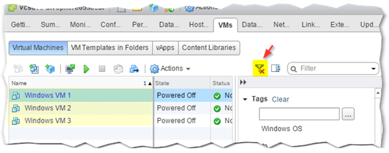 Figure 5 - Clearing applied search filters