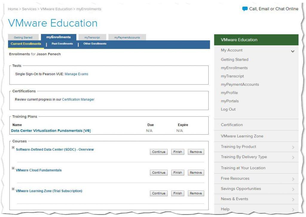 VMware myLearn Portal