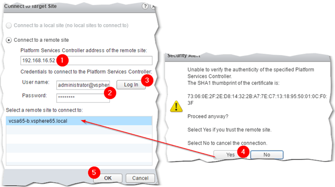 connecting to a target site