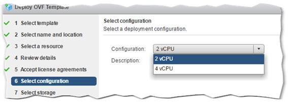 vSphere replication OVF configuration