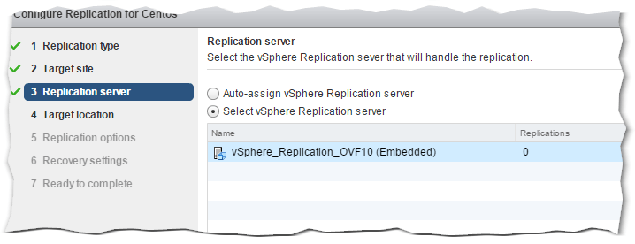 vSphere Replication Server