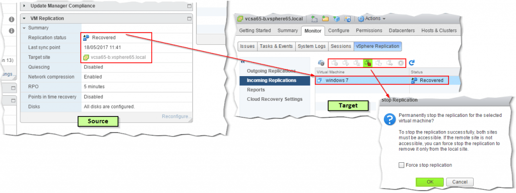 stopping replication