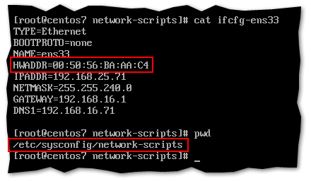 Figure 3 - Inspecting an interface's configuration file