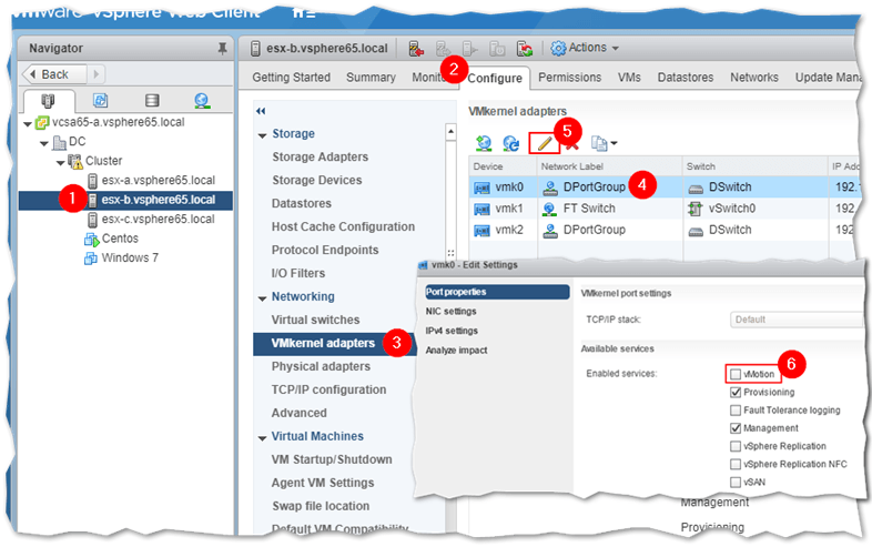 vMotion troubleshoot