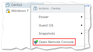 You can now remote console to a VM from its context menu