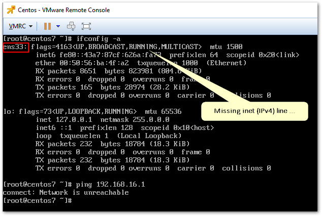 Figure 4 - Checking the interface configuration