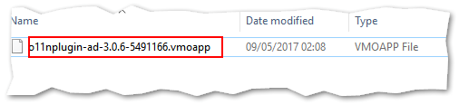 An extracted vmoapp vRO plug-in file