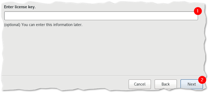 Workstation installer prompting for a license key