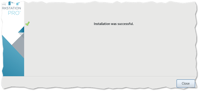 Workstation 14 Pro successfully installed