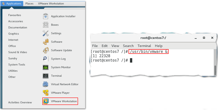 Launching Workstation from X Windows and a terminal