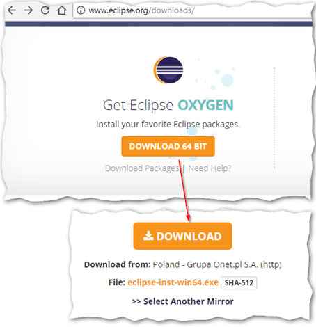 Downloading the latest Eclipse Installer