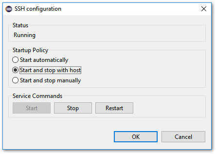 Managing the SSH service on ESXi from Workbench