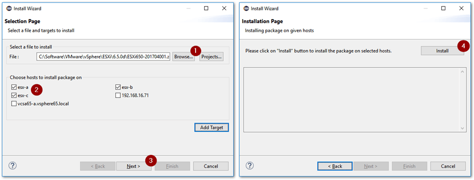 Deploying an offline bundle to multiple ESXi hosts