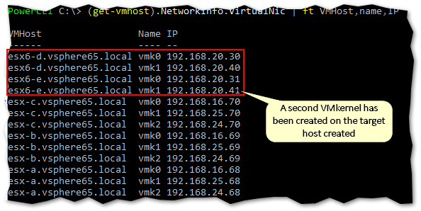 Using PowerCLI yet again to retrieve VMkernel information
