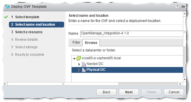 Selecting a deployment location