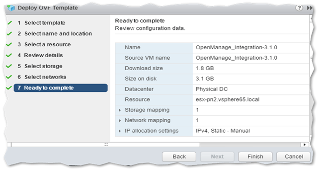 Kicking off the OVF deployment process