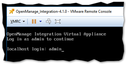 Logging in the appliance using remote console