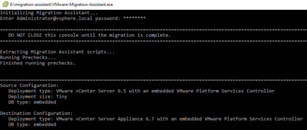 vmware migration assistant