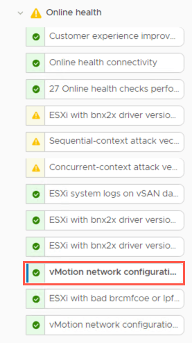 vSphere health check 3