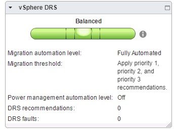 vSphere DNS status