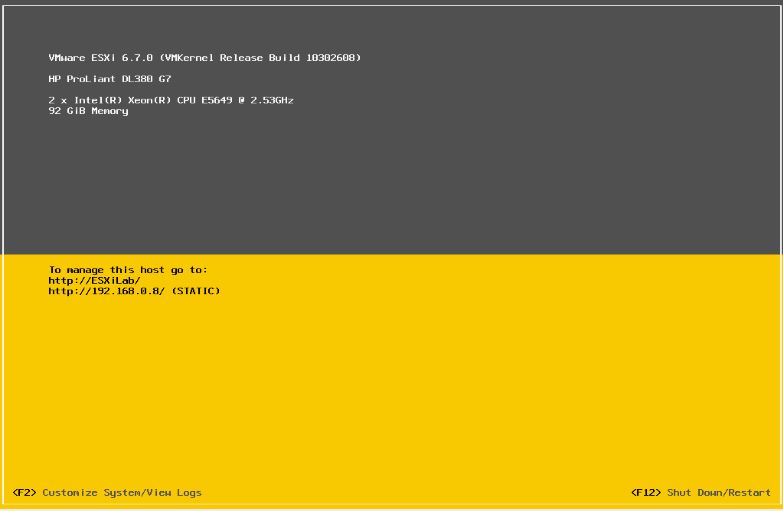 NIC team load balancing via the VMware ESXi console