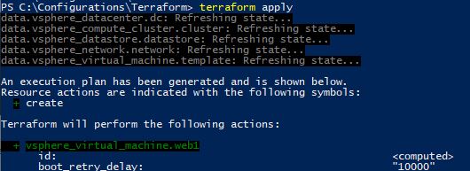 Terraform apply