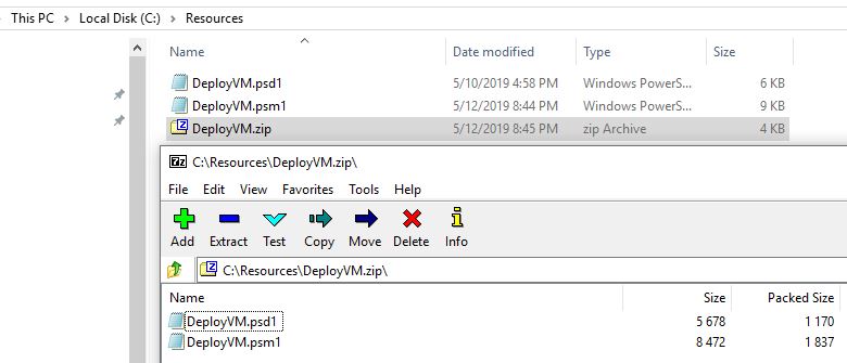 deploy vm