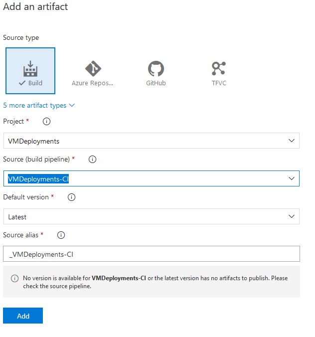 Creating The Release Pipeline