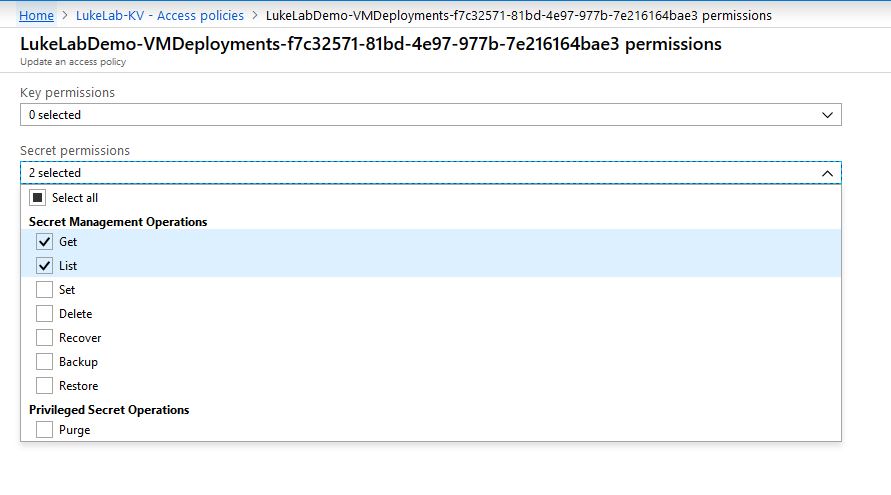 Set Key Vault Permissions 2