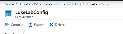 State Configuration DSC